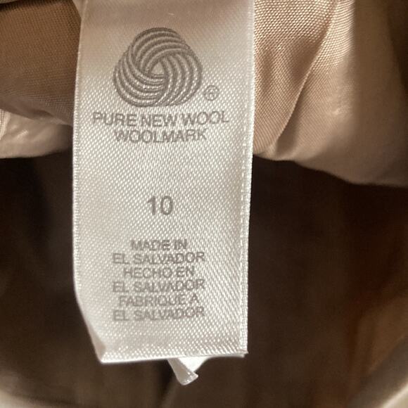 Liz Claiborne Cream Wool Blend Trousers, Size 10 - Picture 5 of 7